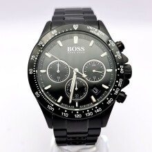 NEW HUGO BOSS HERO SPORTS 1513754 STAINLESS STEEL BLACK MEN'S WATCH
