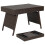 Costway Patio Wicker Folding Coffee Table Outdoor Side Table Rattan Table 1