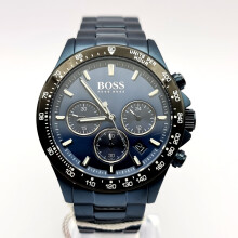 NEW HUGO BOSS 1513758 HERO SPORT MENS WATCH STAINLESS STEEL BLUE TONE