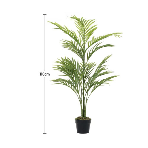 Living And Home (110CM) Outdoor Realistic Artificial Palm Tree Plant in Pot 2