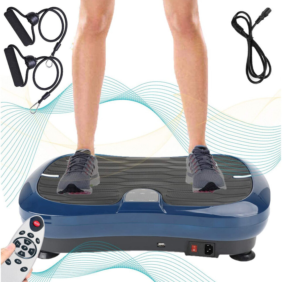 Vibration Plate Exercise Machine Vibration Platform Machine, Full Body Workout Equipment Ultra Slim Power Trainer w/Bluetooth