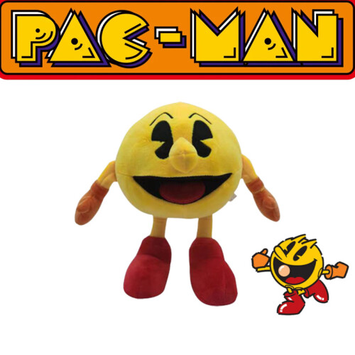 Boxer Plush Pacman Toy Yellow Standing Soft Stuffed Doll Kid Xmas Birthday Gift