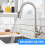 Stainless Steel Kitchen Taps Sink Mixer Pull Out Spray Tap 5