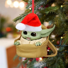 (Baby) Baby Yoda Santa Claus Christmas Tree Decor Hanging Ornament Pendant Xmas Party