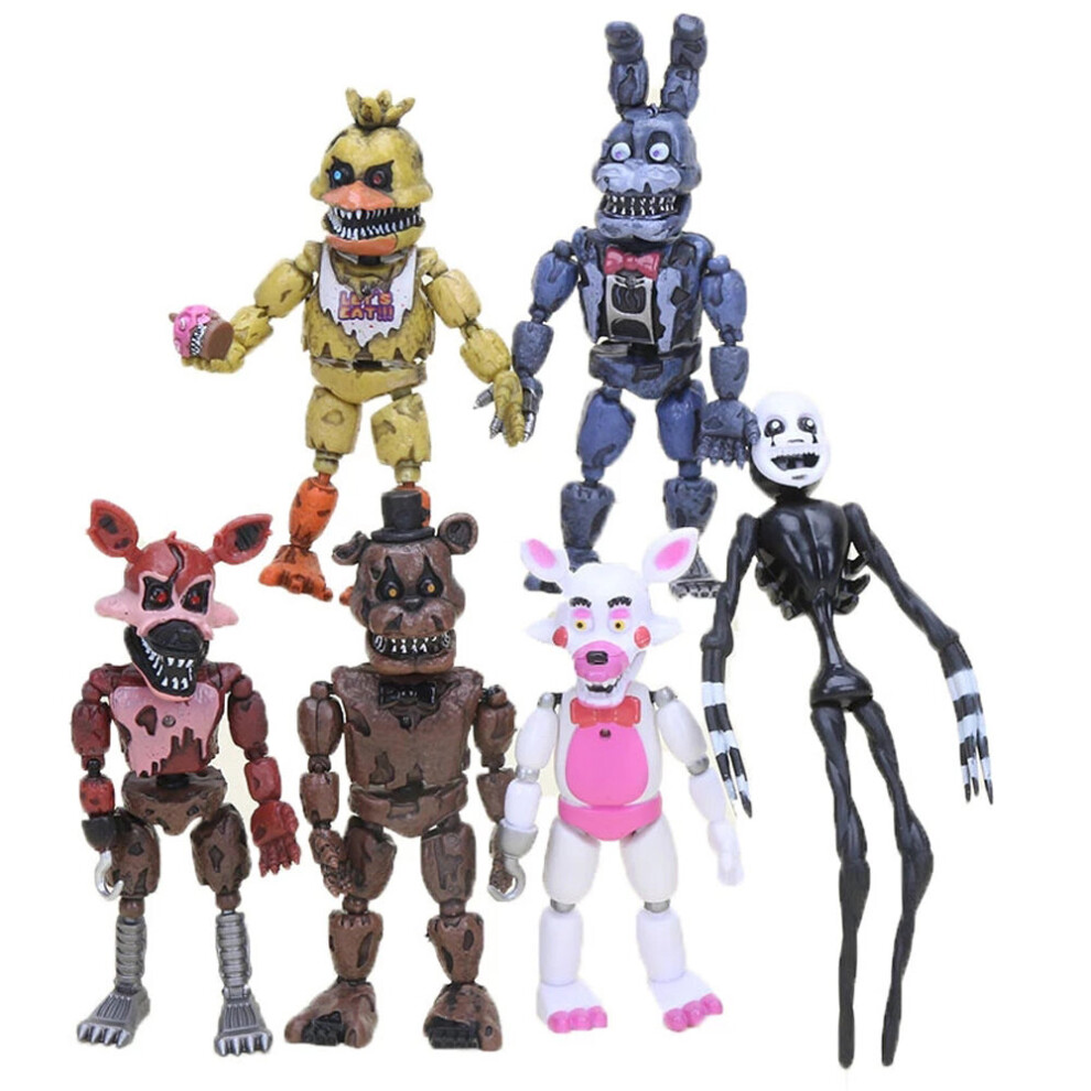 6pcs five nights fnaf action figures bonnie foxy toys doll