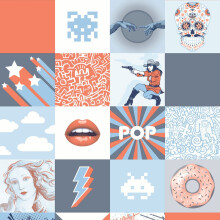 My Kingdom OMG! Blue & Orange Muriva M53201