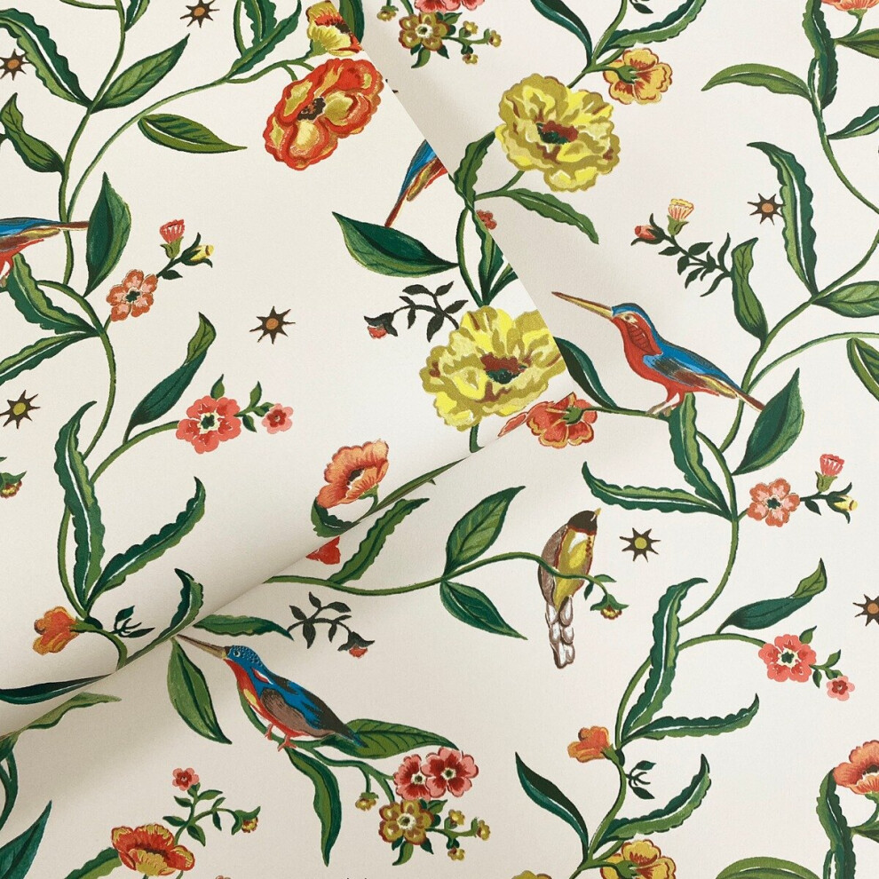 Cath Kidston Summer Birds Cream Wallpaper - Image 3