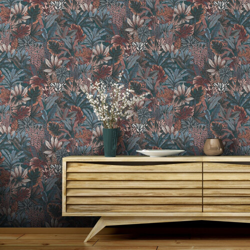 Muriva Lush Forest Wallpaper Teal Muriva 205501 1