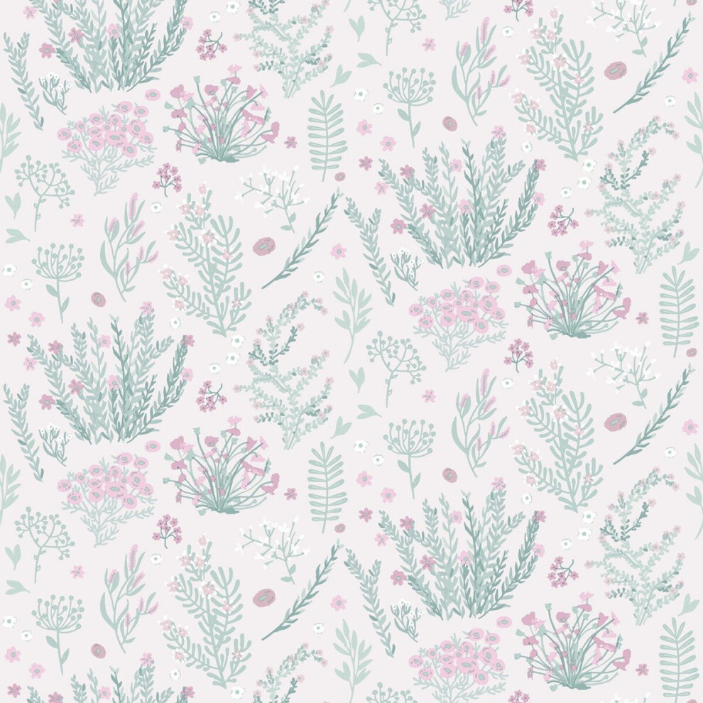 My Kingdom Wild Meadow Pink & Green Muriva A90603