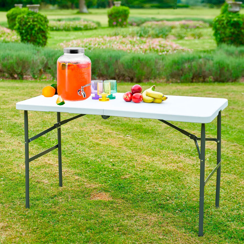 Neo White (4Ft) Folding Picnic Table Portable 4Ft