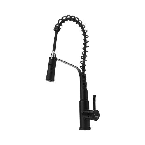 Living And Home (Black) Modern Kitchen Pull Down Faucet Swivel Tap 1
