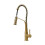 Living And Home (Gold) Modern Kitchen Pull Down Faucet Swivel Tap 2