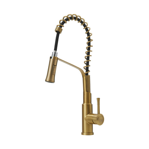 Living And Home (Gold) Modern Kitchen Pull Down Faucet Swivel Tap 1