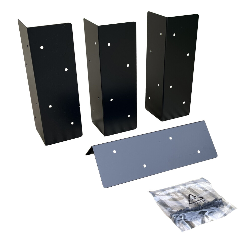 Metal Raised Garden Vegetable Bed Corner Brackets (Pack of 4)