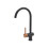 Living And Home Black Stainless Steel Side Lever Kitchen Tap Mixer Tap 4