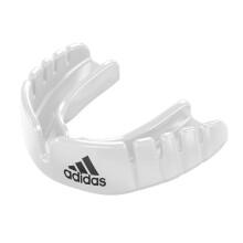 (White, Kids) Adidas OPRO Gum Shield - Snap Fit