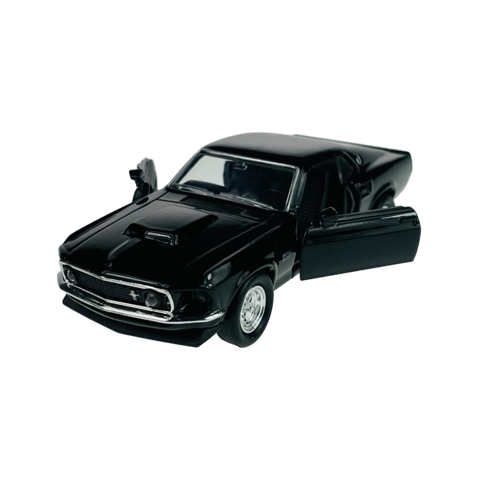 Welly Die Cast Welly Old Timer 1969 Ford Mustang Boss 429 1:34-1:39 New In Box Black