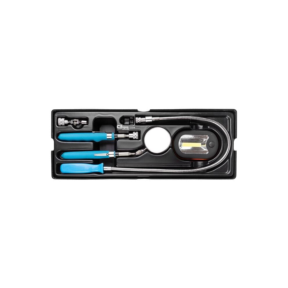 Richmann C1216, Telescopic And Flexible Pick Up Tool And Mirror Torch Set 6 Pcs 5906741612166