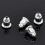 10pcs Earrings Silver Metal Plug Stud Stoppers Findings Post Bullet Backing 4