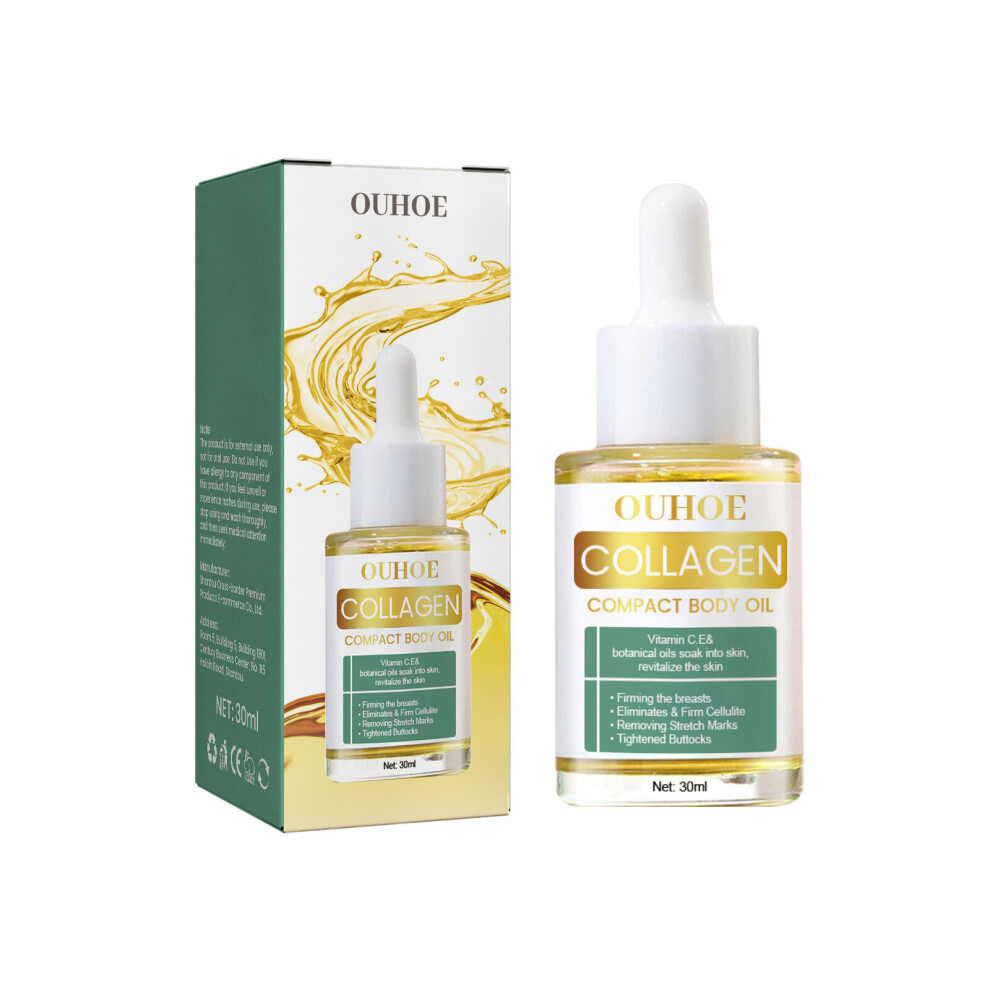 Collagen Lifting Body Oil for Firm & Hydrated Skin, Address Cellulite, Stretch Marks & Wrinkles