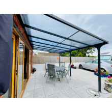 Wall Mounted Pergola Outdoor Aluminium Gazebo Lean To Patio Post Structure Roof