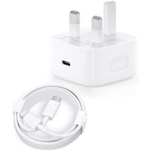 2-Pack 20W USB-C Fast Charger Set with 6.6ft USB-C to Lightning Cable | Apple MFi Certified, PD Fast Charge for iPhone 13 & More (UKCA/CE)