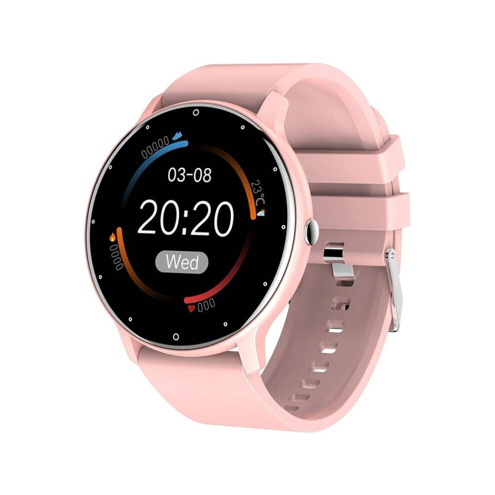 Ios Phone Ultra Thin Smart Watch Heart Rate Monitor Fitness Tracker With Blood Pressure Pedometer Calorie Counter Watch For Women Men(Rose) 9005365379755