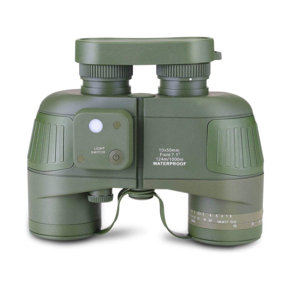 Binoculars With Rangefinder Compass Bak4 Prism Fmc Lens,Powerful And Waterproof Binoculars For Adults Boating,Hunting,Bird Watching,?Green? Green 9005365402941