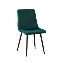 (Green ) MOF Milan Velvet Dining Chairs Sturdy Metal Legs