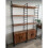 Large Industrial Bookcase Rustic Solid Wood Shelving Unit Tall Metal Storage Display Cabinet 1