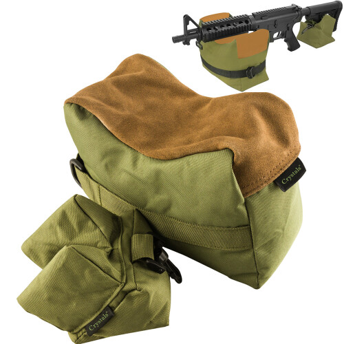 2/Set Rifle/Air Gun Front And Rear Rest Bench Bag Hunting Shooting