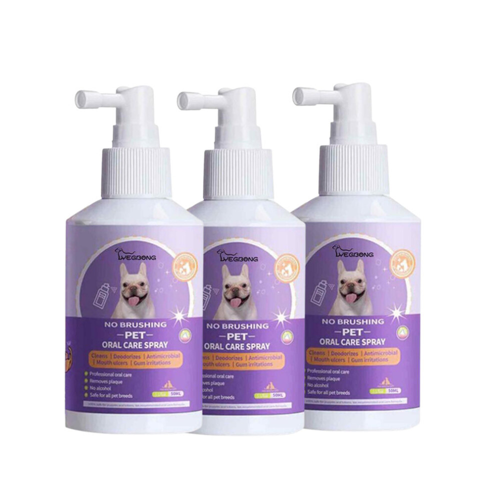 (3PCS) 5/3/1PCS Pet Oral Cleanse Spray Dogs Cats Teeth Clean Pet Supplies