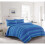 (King) Leon Blue Stripe Duvet Cover Set Modern Fresh Bedding 1