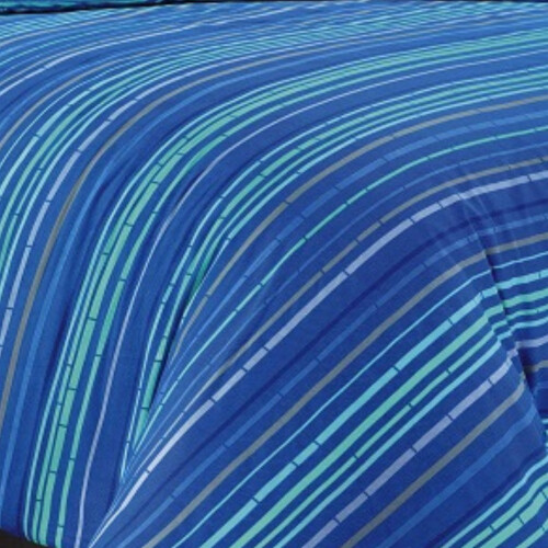 (King) Leon Blue Stripe Duvet Cover Set Modern Fresh Bedding 2
