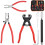 Glass Mosaic Cutter Kits with Wheeled Glass Tile Nipper, Glass Running Plier, Breaking Plier, Hex Wrench and Pencil Style Oil Feed Glass Cutting Tool, 1