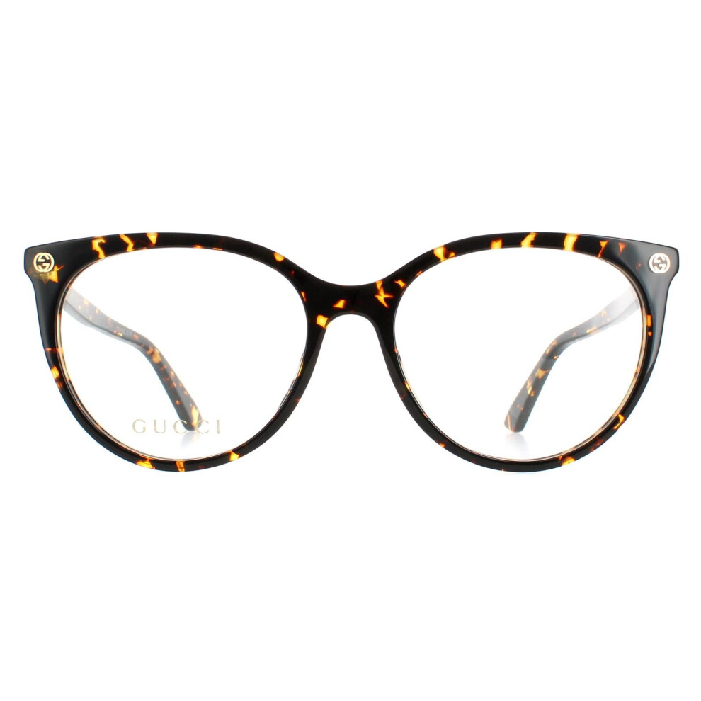 Eyewear  Gucci Gg0093o col. 002 Woman Cat eye Havana