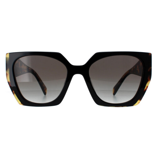 Prada Prada Sunglasses PR15WS 3890A7 Black and Medium Tortoise Light Grey Gradient
