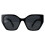 Prada Prada Sunglasses PR19ZS 1AB5S0 Black Dark Grey 1
