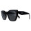 Prada Prada Sunglasses PR19ZS 1AB5S0 Black Dark Grey 2