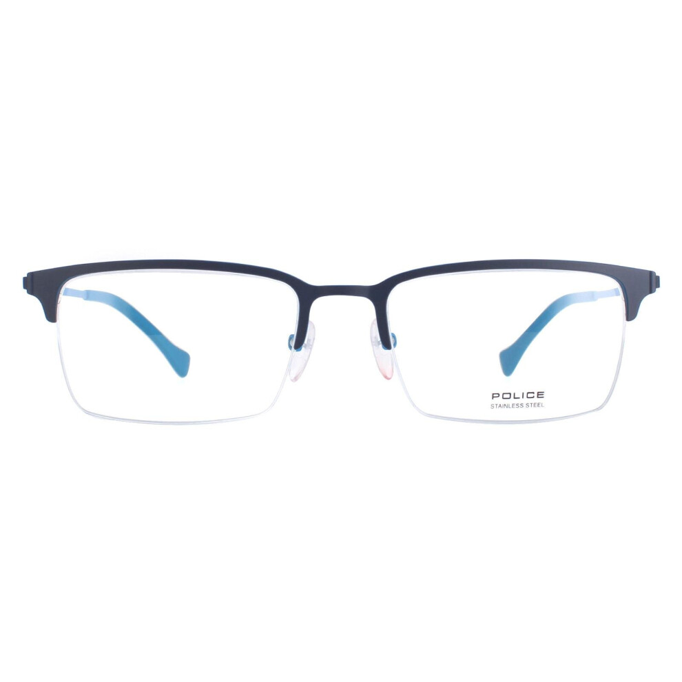 Police Glasses Frames Score 2 VPL290 0KAB Blue Men