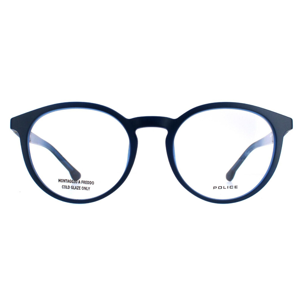 Police Glasses Frames Waka 4 VPL878 0JEB Blue Men-image-OPC-PBJD7YF-NEW