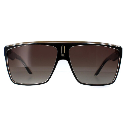 Carrera Carrera Sunglasses 22 2M2/LA Black Gold Brown Polarized