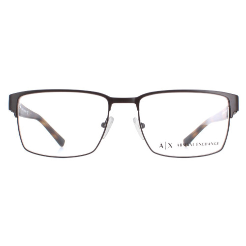 Armani Armani Exchange Glasses Frames AX1019 6001 Matte Brown Men