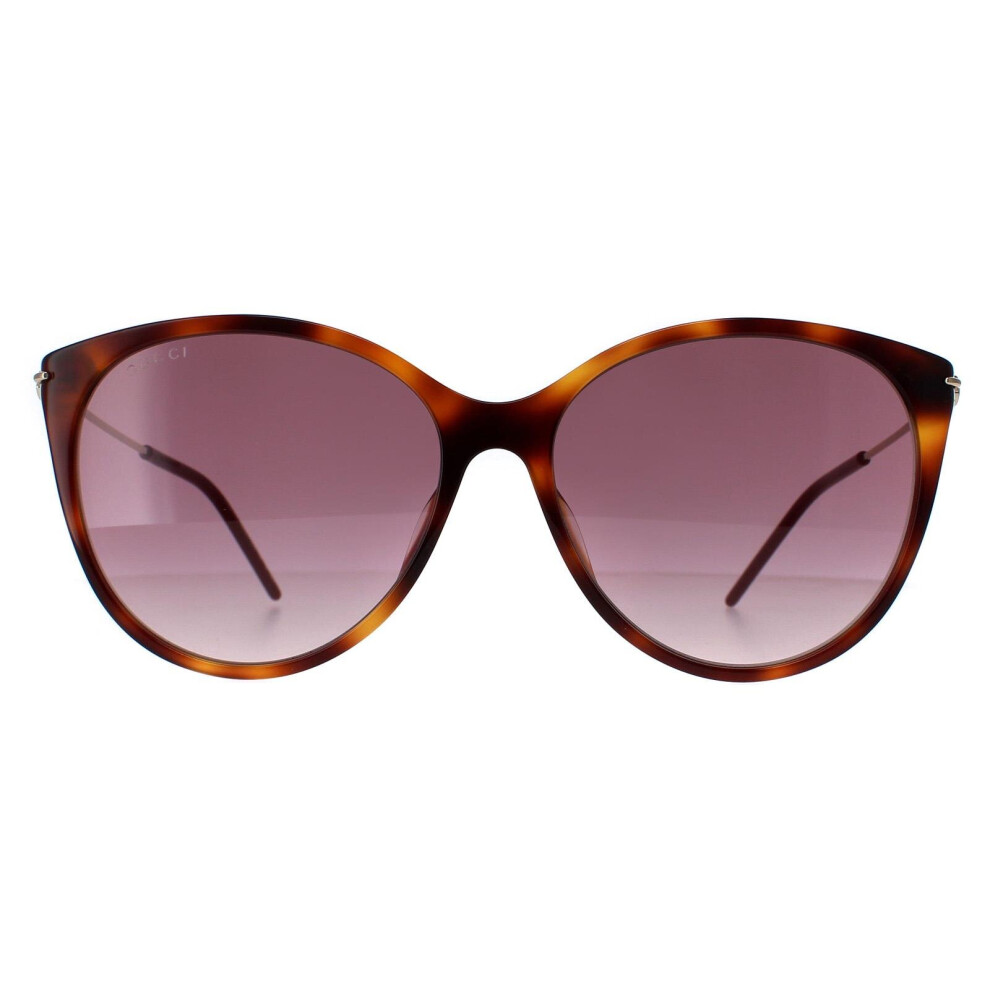 Gucci Sunglasses Gg1268s 002 Havana Gold Red Gradient Red,Gold
