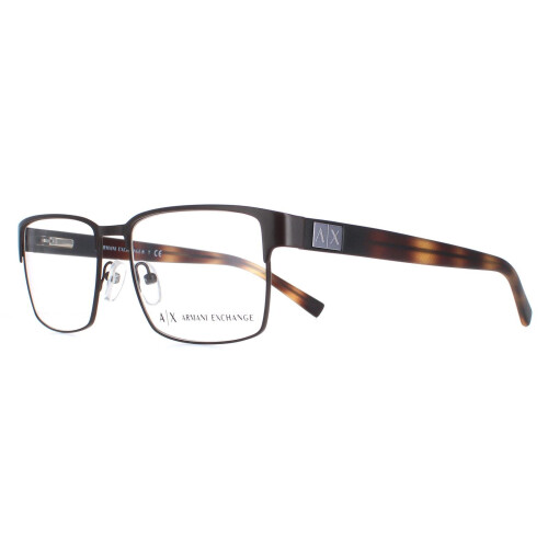 Armani Armani Exchange Glasses Frames AX1019 6001 Matte Brown Men 1