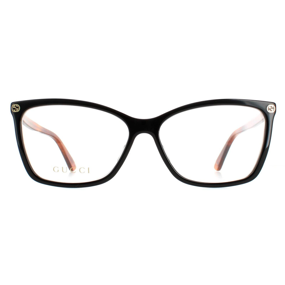 Gucci Glasses Frames GG0025O 003 Black Havana  Women