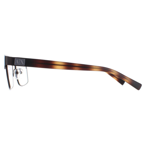 Armani Armani Exchange Glasses Frames AX1019 6001 Matte Brown Men 2