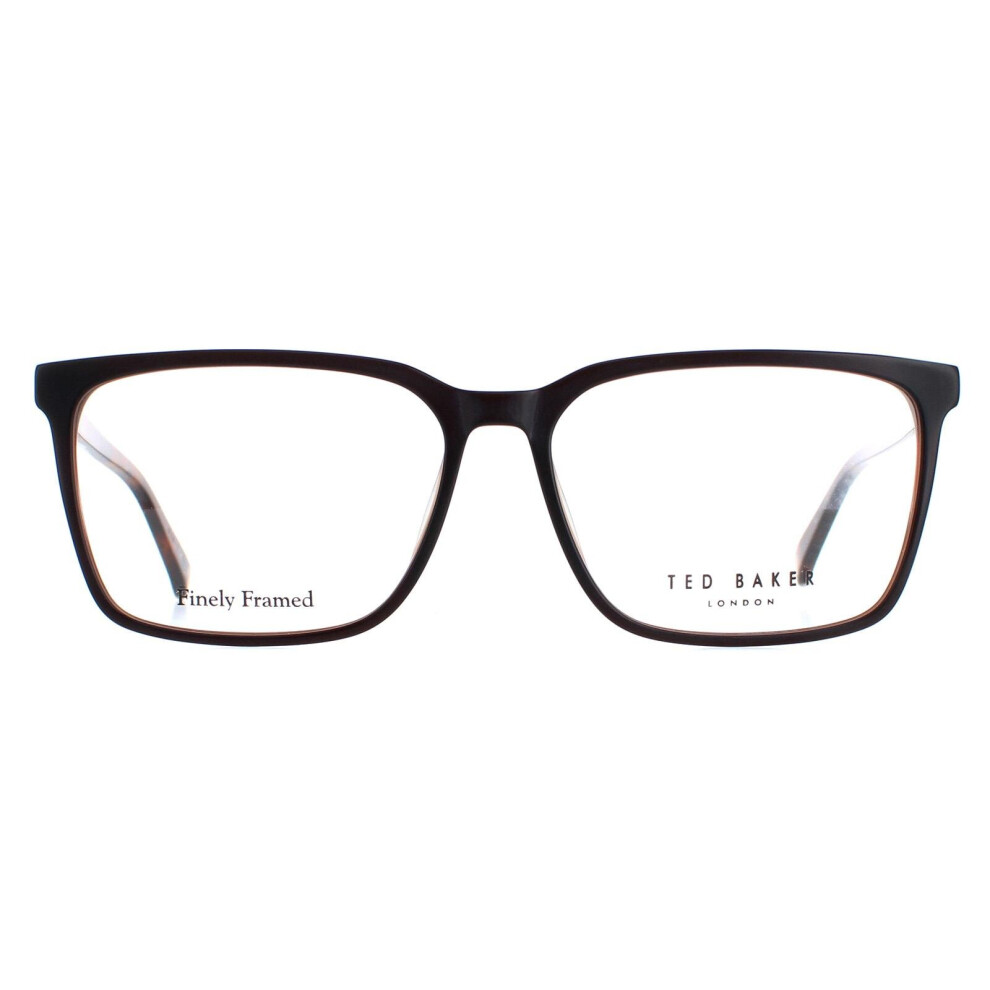 Ted Baker Glasses Frames TB8209 Rowe 025 Black Cognac Men