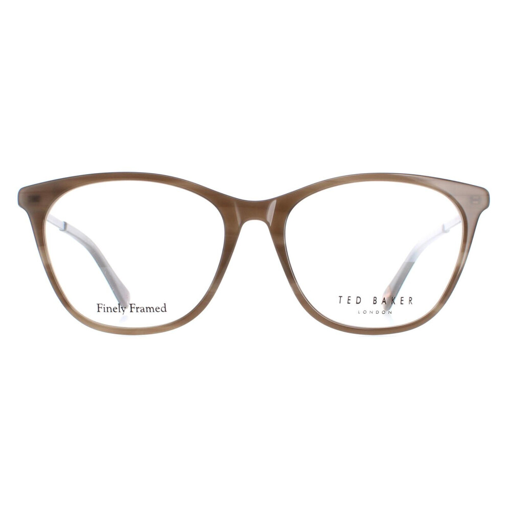 Ted Baker Grey Glasses Frames Tb9184 Rayna 952 Horn Women