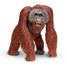 Hand Painted Orangutan - Giant Ape Figurine (5in tall) - orangutan-painted